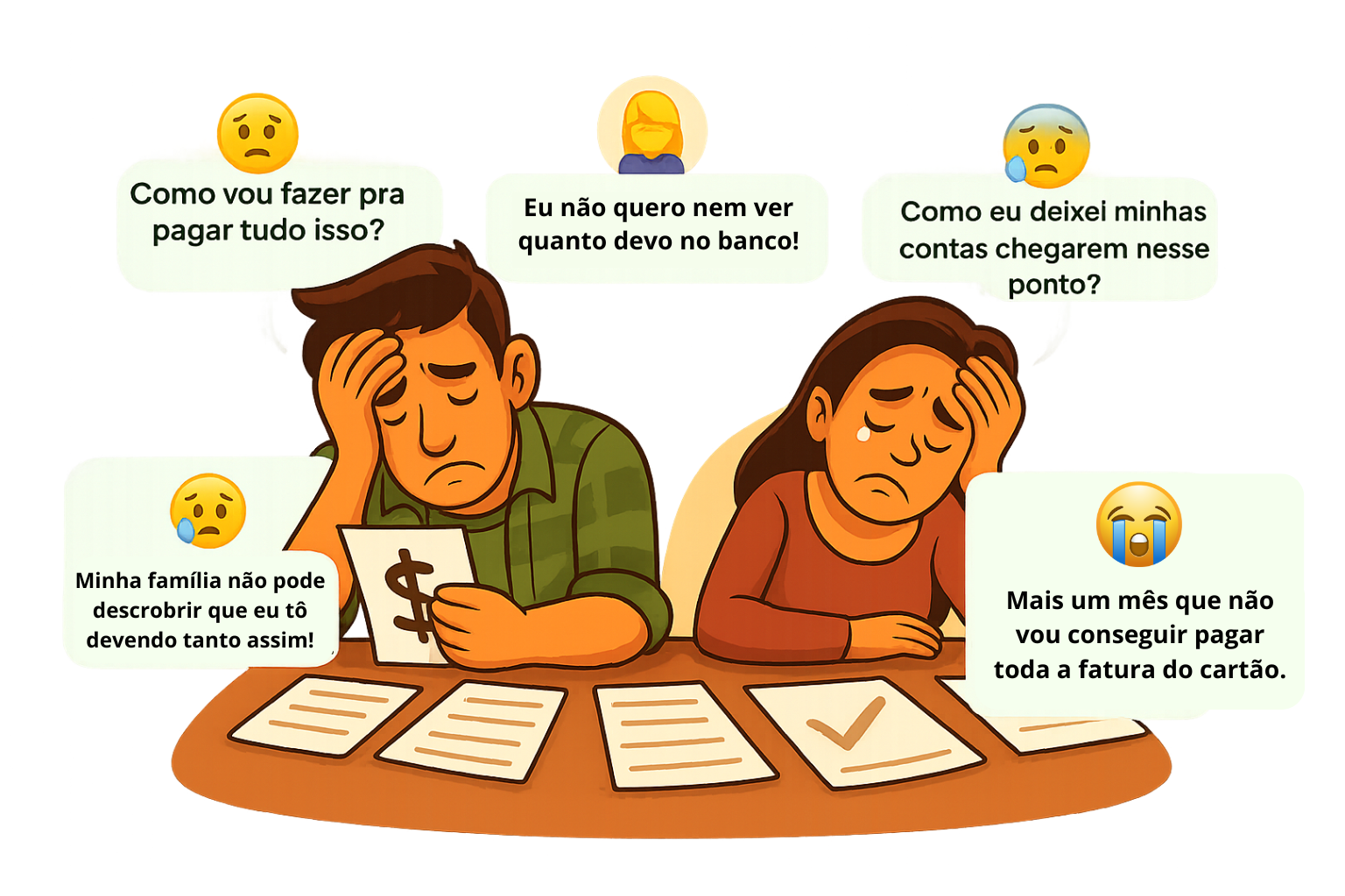 Imagem de família organizada financeiramente